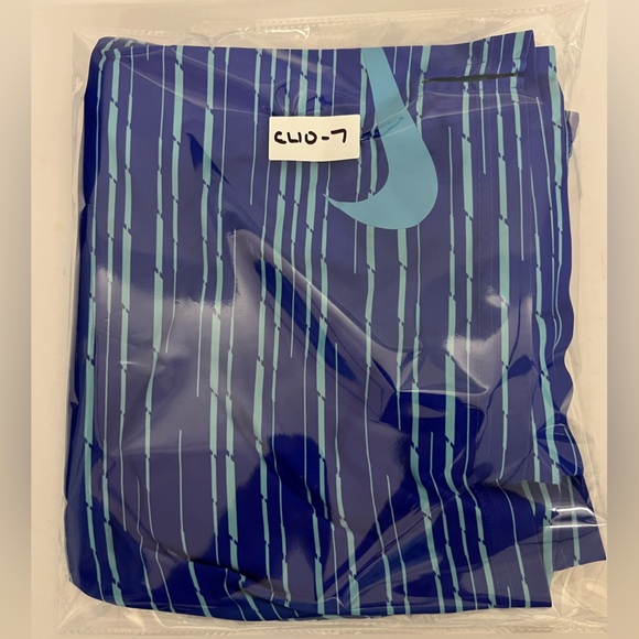 Nike - Pro Training Shorts - Blue - Dri-Fit - Stretch Pullover Elastic Waist - Picture 11 of 11